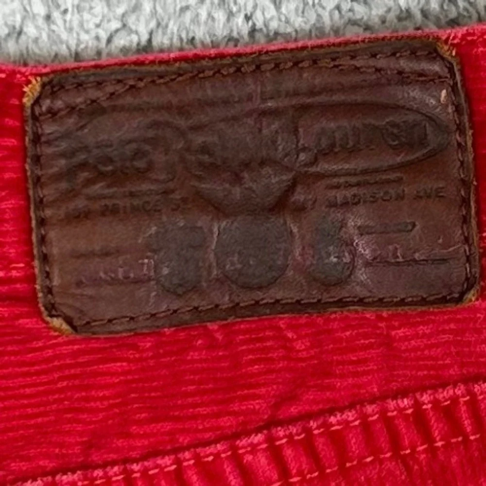 Polo Ralph Lauren Mens 650 Straight Leg Red Corduroy Pants 33x32.5 VYG